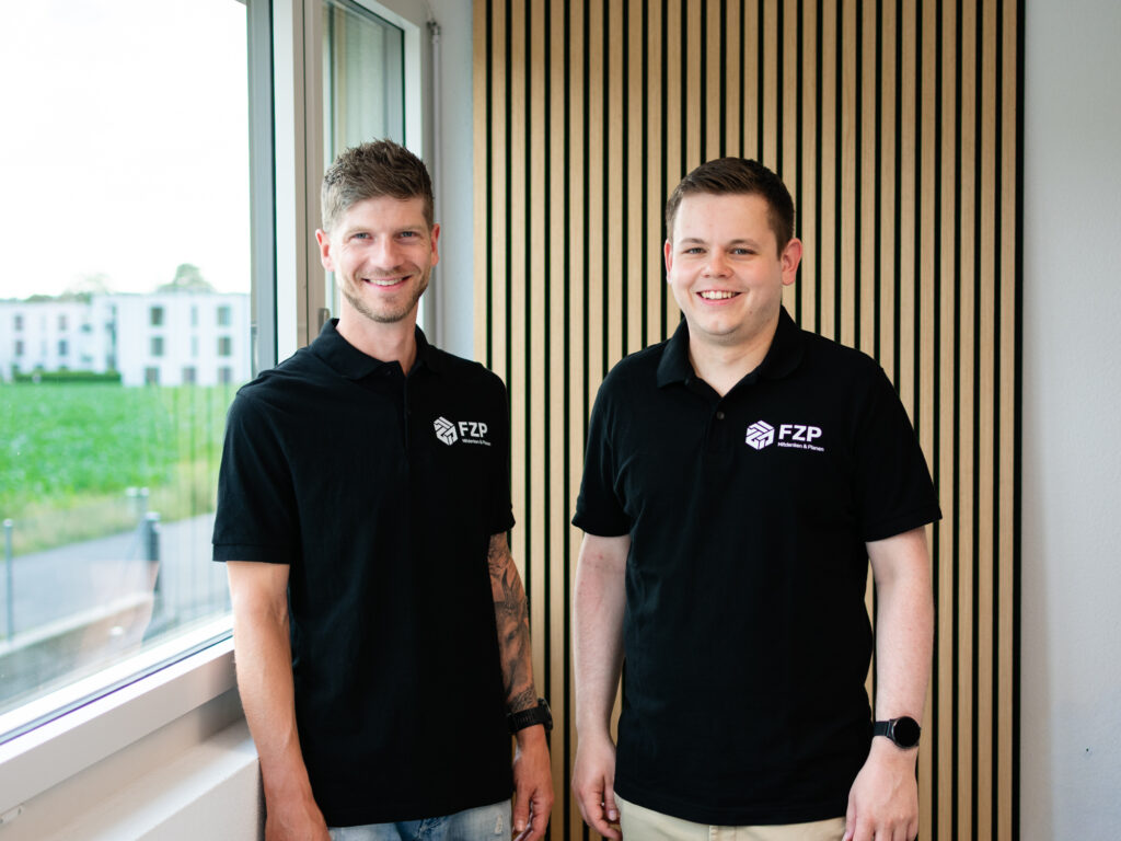 Die Geschäftsführer von FZPlanung GmbH. Auf der linken Seite Stefan Furrer, Sandro Zemp rechts neben ihm.